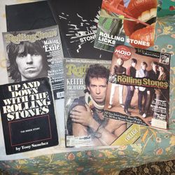 LOT OF ROLLING STONE BOOKS, MAGAZINES & TOUR PROGRAMS