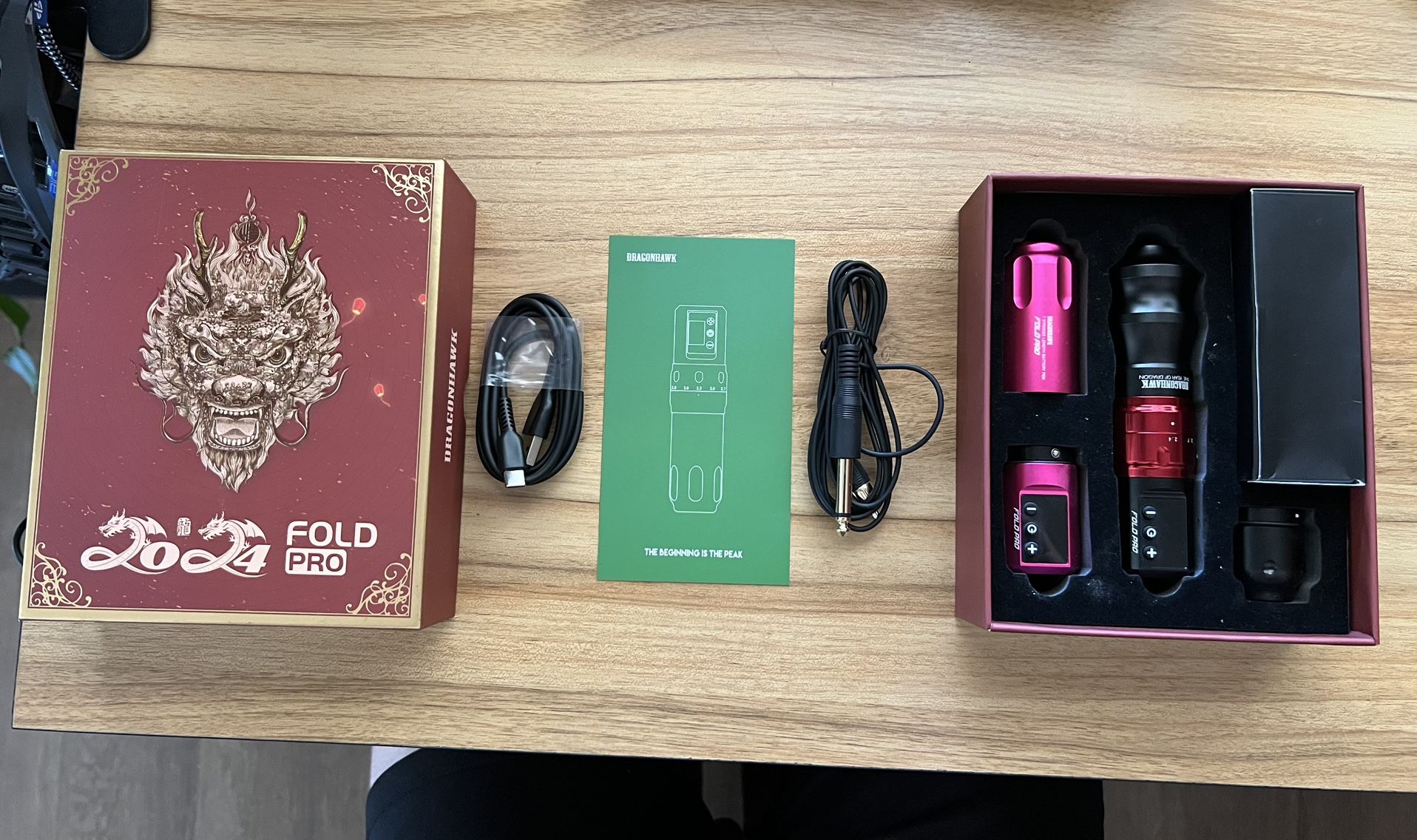 Mast Tattoo Gun Pen Machine, Fold Pro, Year of Dragon Edition