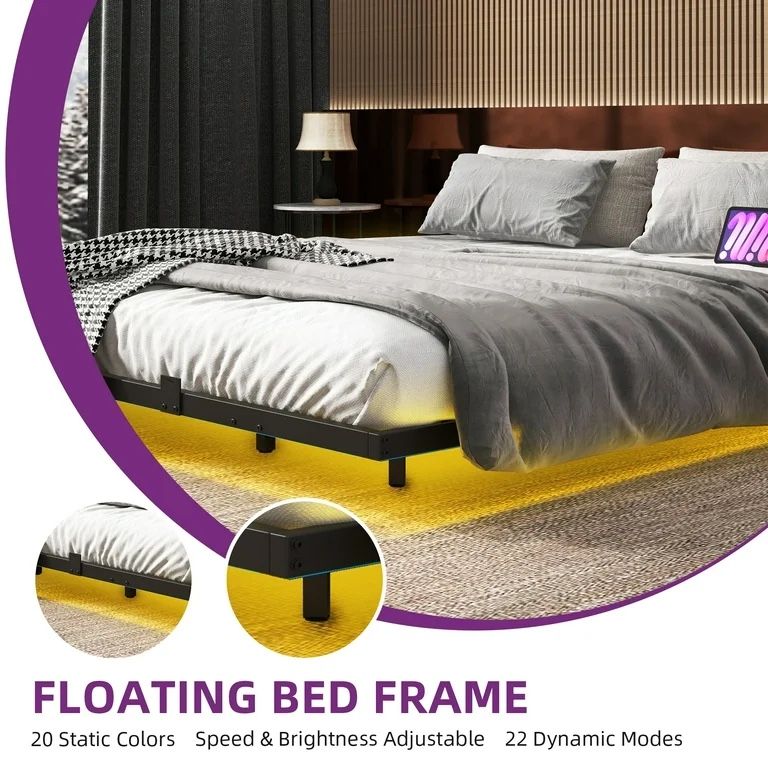 King Size Floating Bed Frame