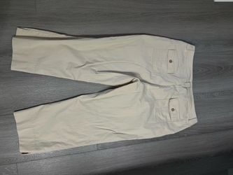 Khaki Chino Pants with Cargo Pockets