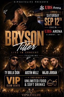 Bryson Tiller UBS VIP Tickets Sep 12th