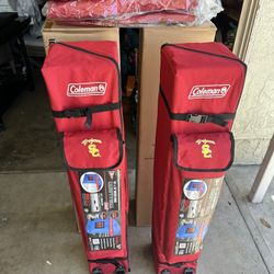 10x10 Coleman deluxe USC pop-up canopy with sidewall  brand new in box  $120 retails for $200
