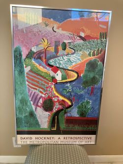 David Hockney: A Retrospective Poster