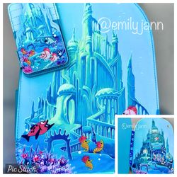 The Little Mermaid Ariel Castle Backpack Set 