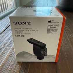 Sony ECM-B10 Compact Camera-Mount Digital Shotgun Microphone… Brand New!
