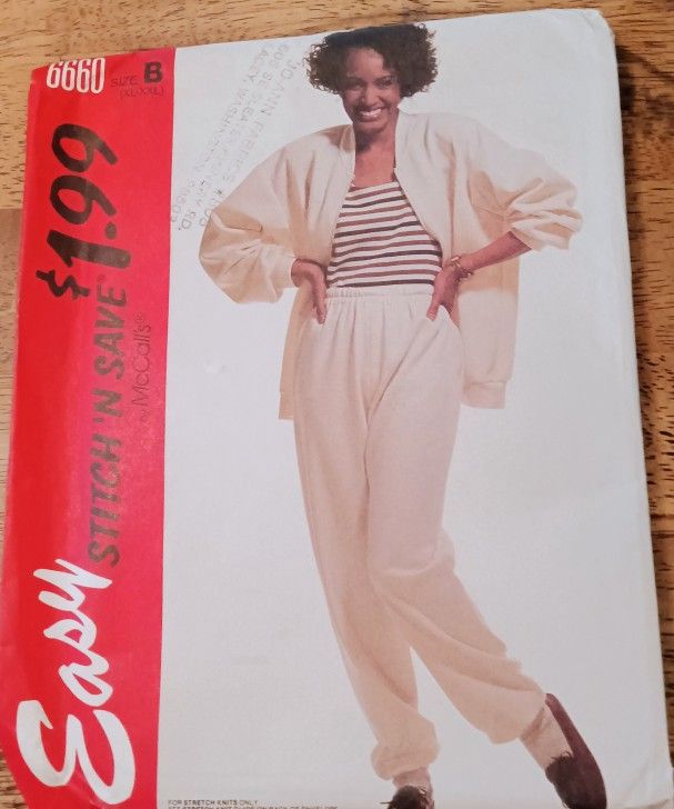 Stretch & Sew Easy Ladies Sportswear Pattern