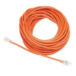 100-Foot 3-Prong Heavy-Duty Indoor/Outdoor SJTW Lighted Extension Cord - 15 Amps, 1875 Watts