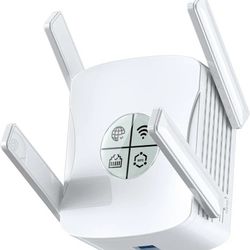 WiFi 6 Range Extender, WiFi Extender Signal Booster with Gigabit Ethernet Port, Dual Band 2.4G&5.8G WiFi Repeater Covers up to 1000 sp.ft, Faster Spee