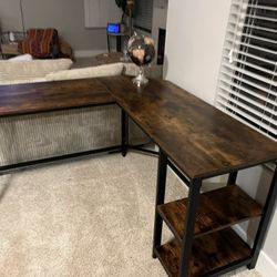 DESK WOODEN TABLE OFFICE TABLE L SHAPE DESK TABLE  