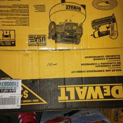 DeWalt Nailer In Compressor Combo Kit