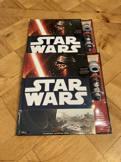 (2) Star Wars Flashlight Adventure Books
