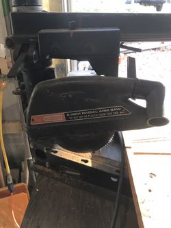Radial arm saw