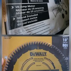 10" Table Saw and Blade
