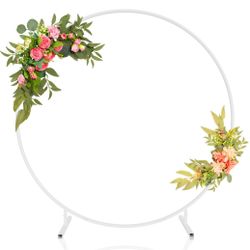White Round Backdrop 