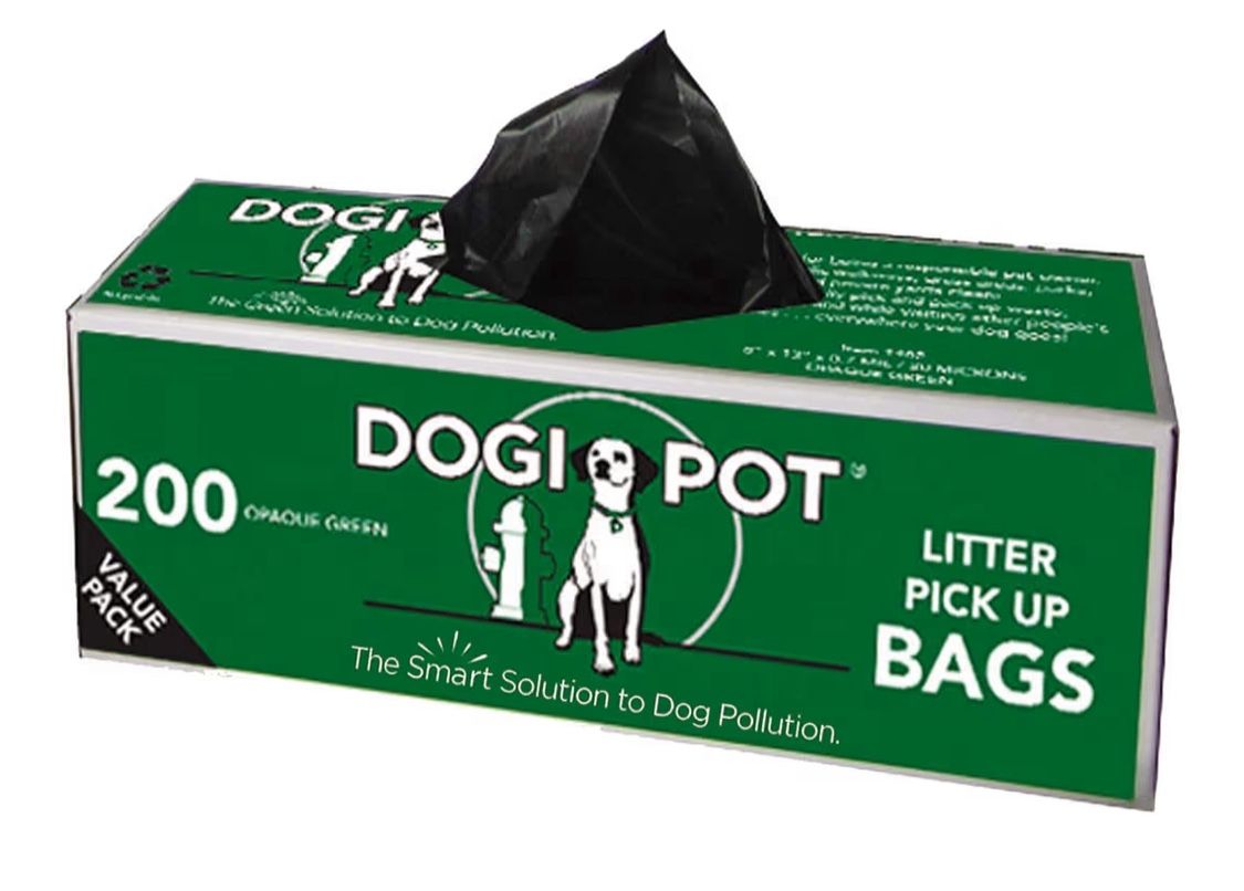 DOGIPOT 1402-10 10 Roll Case, Litter Pick up Bag Rolls, 200 Bags per Roll (2000 Bags)