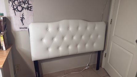 White bed frame