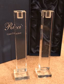 Crystal candlesticks