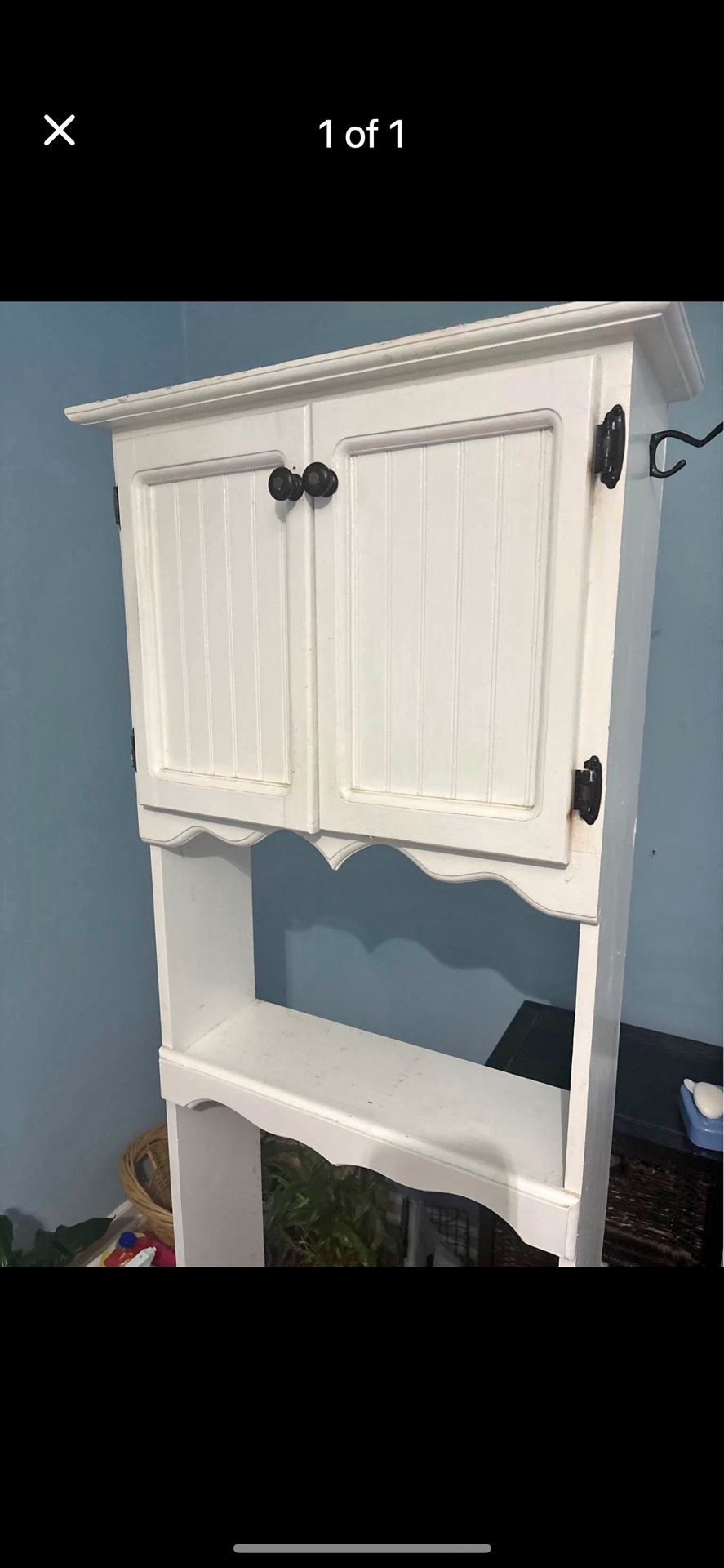 Cabinet Over Toilet storage $24