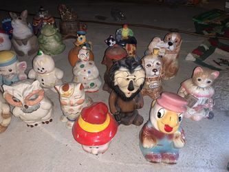 Vintage Cookie Jar Collection Antique McCoy American Bisque