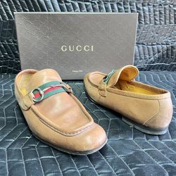 Gucci Mocasines Leather Shoes, Size 9 (43)