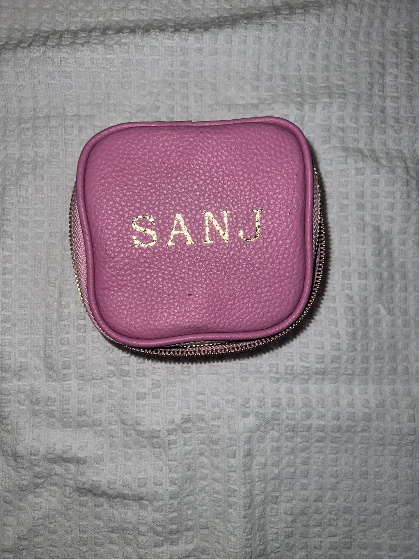 The Boulevard Jewelry Travel Case Monogramed In pink