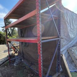 Pallet Rack 10 Foot Tall 8 Foot Wide 40 Inches Deep With 3 Shelves 