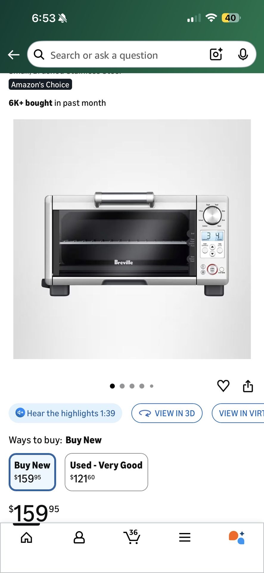 Breville Convection Toaster Oven