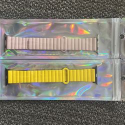 Apple Watch Band 41MM Yellow And Cream Color 