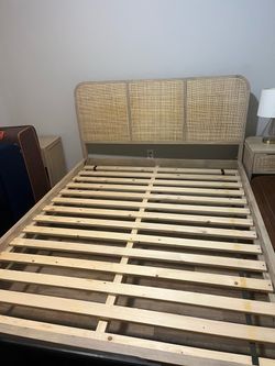 West Elm New Bedframe with Night Stands
