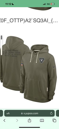 Raiders Hoodies Salute to Service  