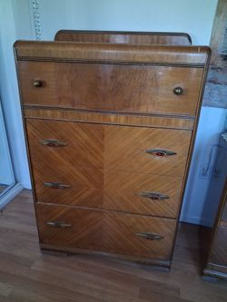Antique dresser and vanity