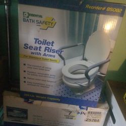 Essential Bath Safety Toilet Riser With Arms