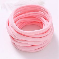 Pack Of 50 super Soft Pink Nylon Bands