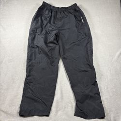 Vintage Reebok Men’s Size Large Black Track Pants Baggy Nylon Y2K #916