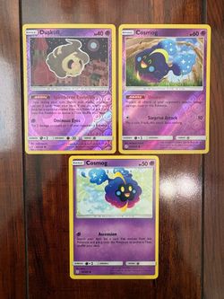 Pokemon Duskull & Cosmog Cosmic Eclipse Reverse Holo Common & Non-Holo Lot of 3