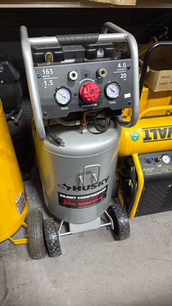 Husky 20 gallon quiet air compressor