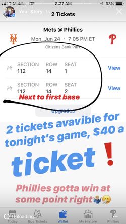 Phillies tickets!
