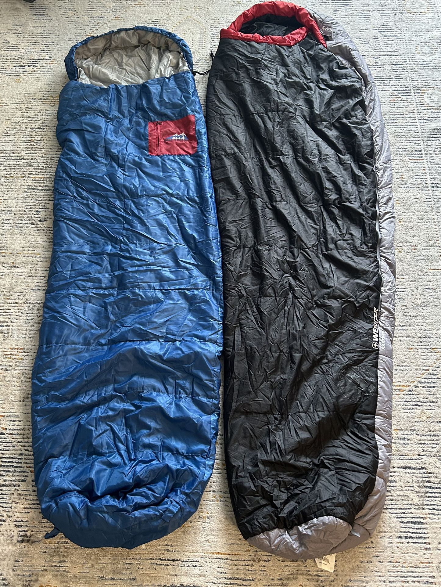 Sleeping Bags - Never Outside Like New Clean! - Two