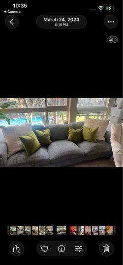 Grey Fabric Sofa + Matching Chair Set – Must Go Before Weekend!