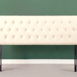 Full Size Headboard - Button Tufted Upholstery - Like NEW!