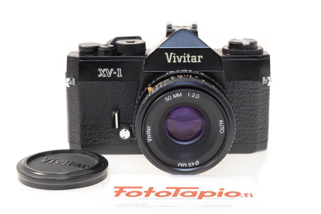 vivitar xv-1 camera. 50 mm. lens