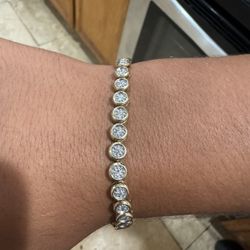 10K Gold Diamond Tennis Bracelet 
