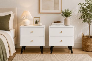 Modern Nightstand Pair | Brand New