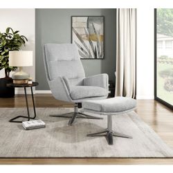 Swivel Chair with Ottoman
