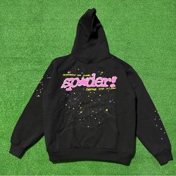 oringal black sp5der hoodie 