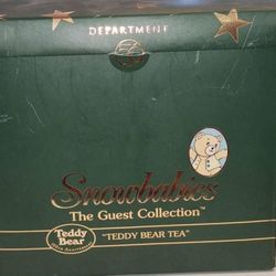 Department 56 Snowbabies Teddy Bear Tea The Guest Collection In Original Box A50F100