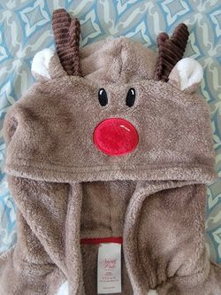 NORTH POLE Reindeer Kid's Pajama Size 4/5