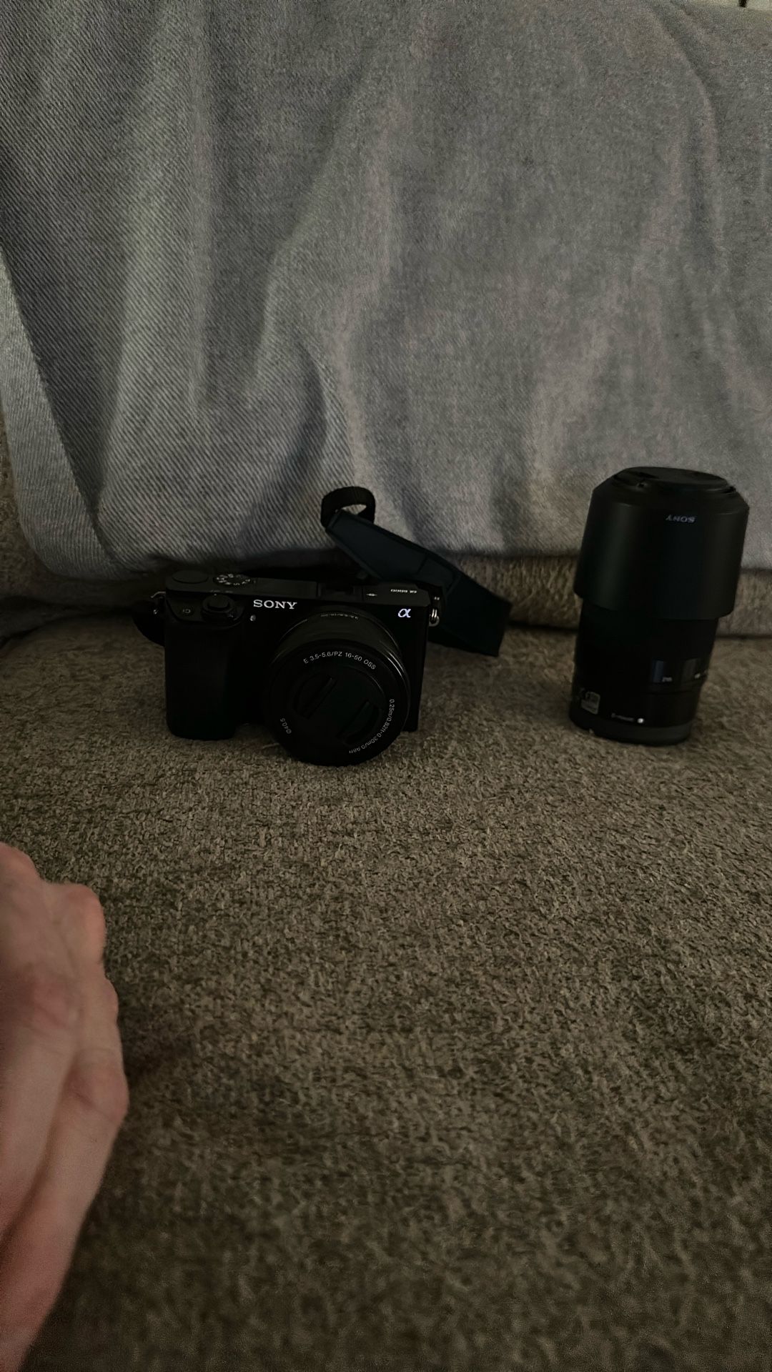 Sony A6000 Camera 2 Lenses and Carrying Bag