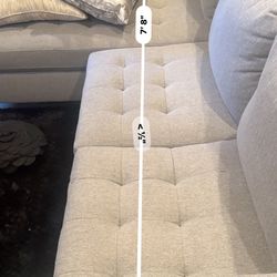 Modern Gray Sectional Sofa with Chaise