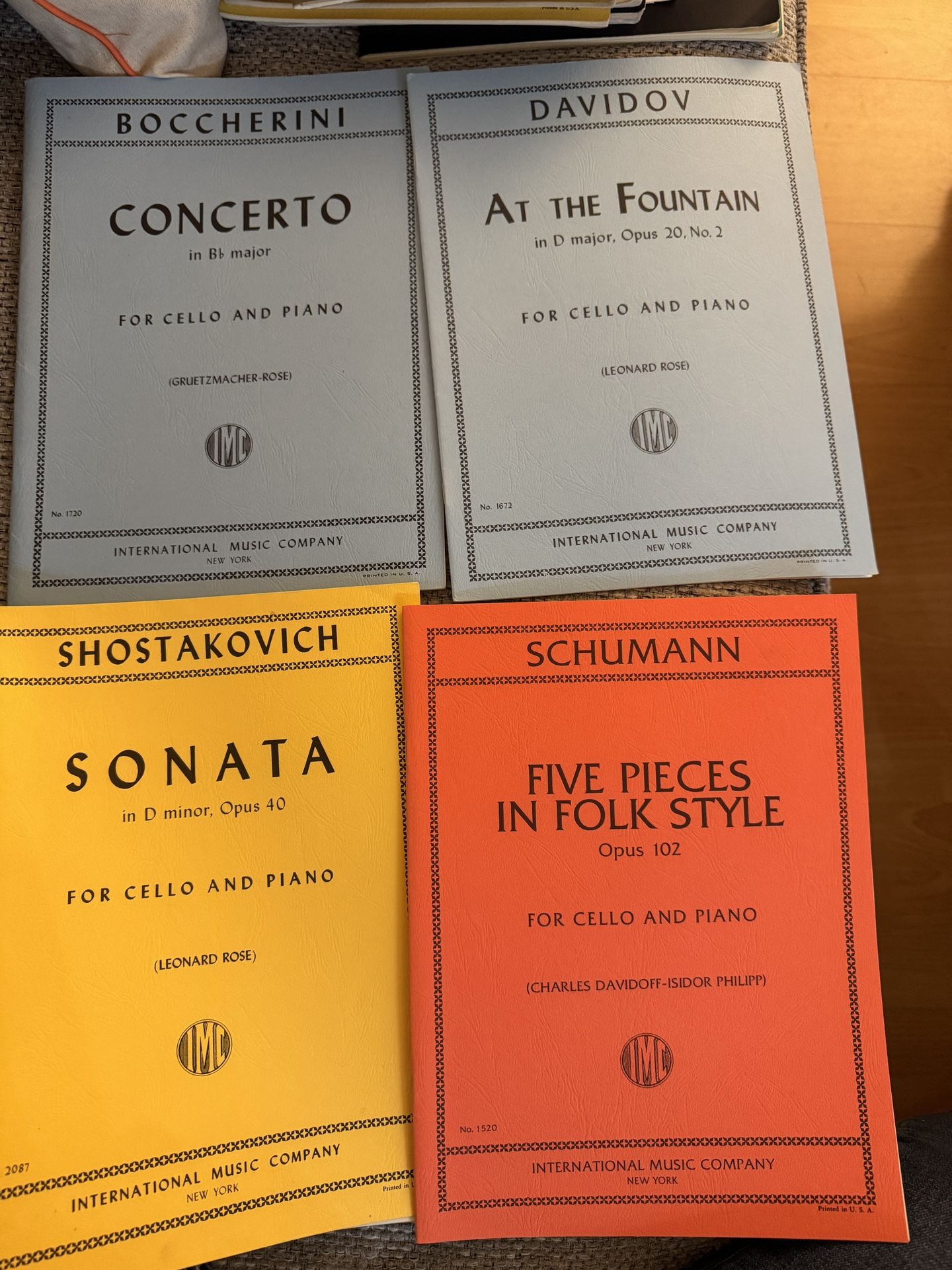 Boccherini, Davidov, Shostakovich And Schumann